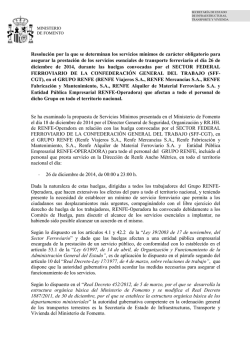 Resoluci&oacute;n Ministerial (documento pdf). - Renfe