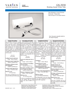 GS-2030_PDS_4562-000_Eng Rev G - Varian Medical Systems
