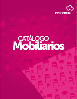 Cat&aacute;logo de Mobiliarios - Cecomsa
