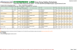 Hong Kong-West Africa Service (WAF) - ShipmentLink