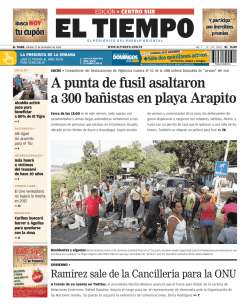 A punta de fusil asaltaron a 300 ba&ntilde;istas en playa Arapito - El Tiempo