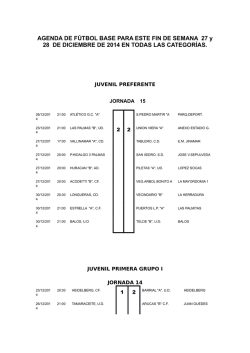 Calendario de encuentros en este enlace. - Infonortedigital.com