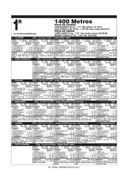 Tabuladas del dia - Revista Palermo