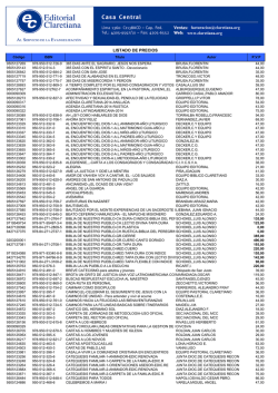 Claretiana - Lista de Precios Pesos (2) - Editorial Claretiana