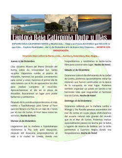 itinerario - &iexcl;bienvenidos a beh por m&eacute;xico!