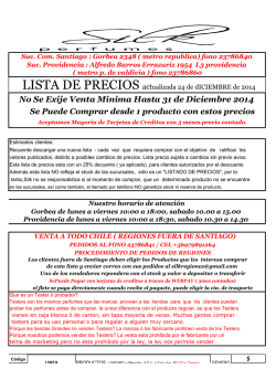 lista de precios - Silk Perfumes