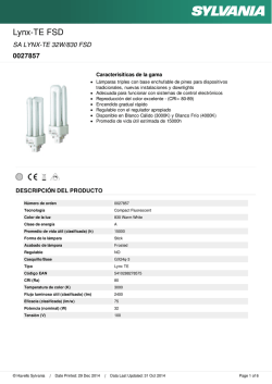 Hoja de datos - Havells Sylvania