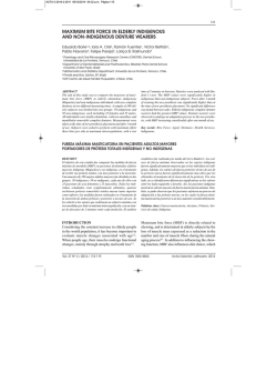 maximum bite force in elderly indigenous and non - SciELO