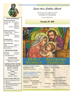 Saint Anne Catholic Church - Saint Anne Administrator