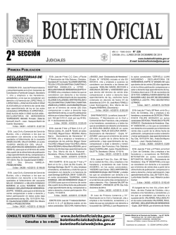 Bolet&iacute;n Oficial de C&oacute;rdoba - 29 de Diciembre 2014 - 2 Secci&oacute;n