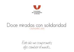 Doce miradas con solidaridad - Plataforma del Voluntariado de