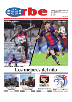 Los mejores del a&ntilde;o - Prensa Latina