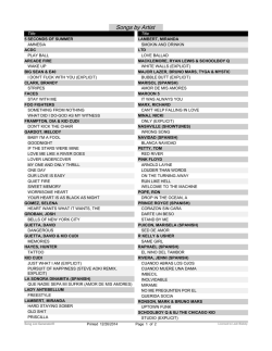 Recent New Updates-PDF - Totally Twisted Karaoke