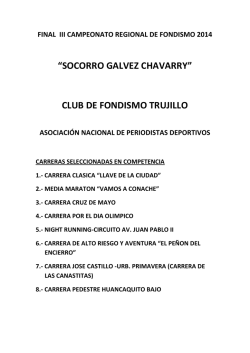 club de fondismo trujillo - MARATONISTAaLAVISTA.COM
