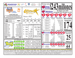 07 MELATE, PROTOUCH DOMINGO RESULTADOS - Pronosticos