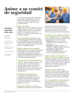 Anime a su comit&eacute; de seguridad - SAIF Corporation