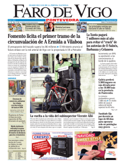 Fomento licita el primer tramo de la circunvalaci&oacute;n de A Ermida a