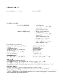 DATOS PERSONALES - P&aacute;ginas Personales UNAM