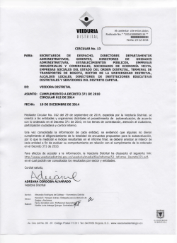 Documento - Veedur&iacute;a Distrital de Bogot&aacute;