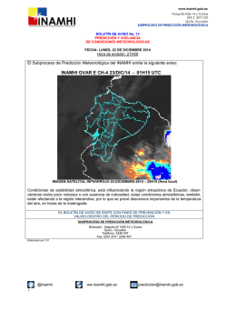 1 INAMHI GVAR E CH-4 23/DIC/14 - 01H15 UTC