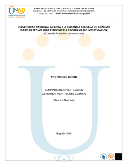 UNIVERSIDAD NACIONAL ABIERTA Y A DISTANCIA - Unad