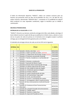 BASES DE LA PROMOCI&Oacute;N El diario de informaci&oacute;n - Marca