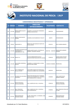 ESTABLECIMIENTOS APROBADOS-2013.xlsx - Instituto Nacional
