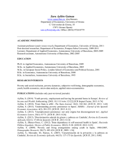 short CV - SARA AYLL&Oacute;N GATNAU