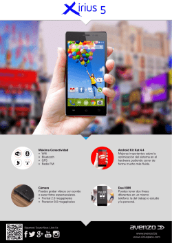 Ficha Smartphone Avenzo Xirius 5 - Xirius by avenzo