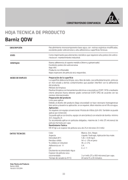 Barniz QDW - Sika Colombia