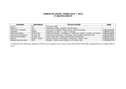 Libros de texto de 2&ordm; de Bachillerato