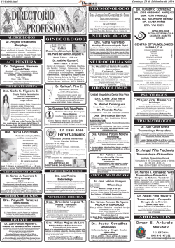 Directorio Profesional NUEVO - La Prensa de Barinas