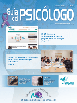 El 12 de enero se inaugura la nueva p&aacute;gina Web del Colegio