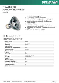 Hoja de datos - Havells Sylvania