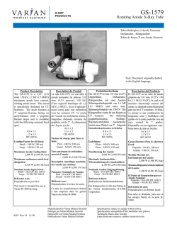 GS-1579 Rev D - Varian Medical Systems
