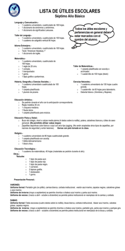 7&deg;b&aacute;sico - Colegio Manquemavida