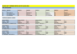 CALENDARIO PRE-BENJAMIN GLOBAL - CF CELTIC ELCHE
