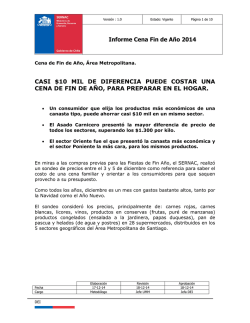 Informe Cena Fin de A&ntilde;o - Sernac