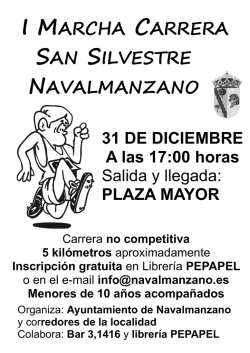 I MARCHA CARRERA SAN SILVESTRE NAVALMANZANO