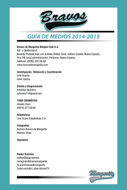 GU&Iacute;A DE MEDIOS 2014-2015