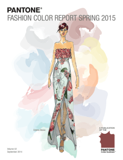 FASHION COLOR REPORT SPRING 2015