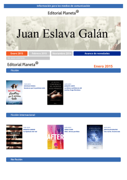Novedades Planeta enero 2015