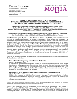 Press Release - Museum of Biblical Art