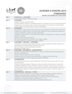 itinerario nuevo 2015