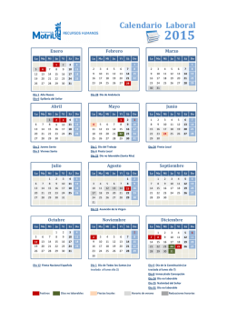 Calendario Laboral 2015