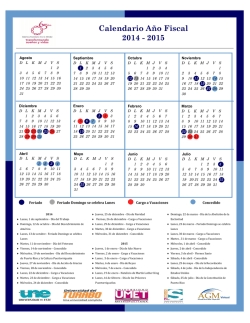 Calendario A&ntilde;o Fiscal 2014