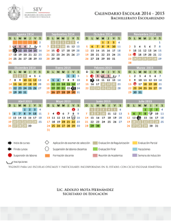 Calendario Escolar