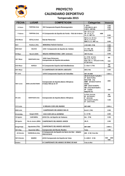 Proyecto calendario 2015