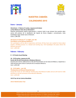 NUESTRA CABA&Ntilde;A CALENDARIO 2015