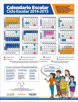 Calendario Escolar 2014-2015